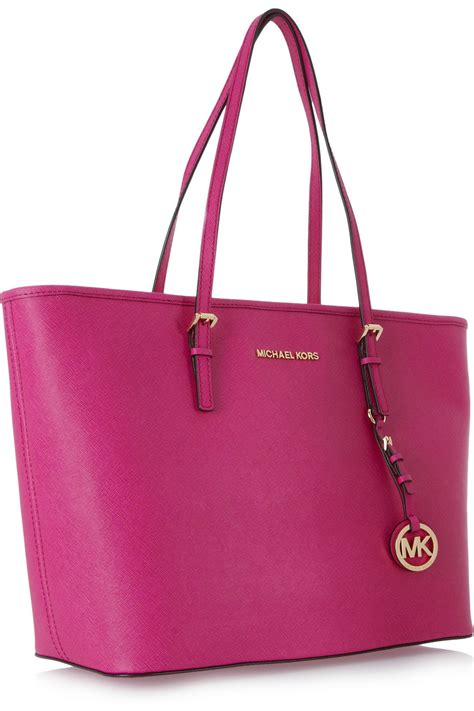 michael kors pink color block purse|Michael Kors pink suitcase.